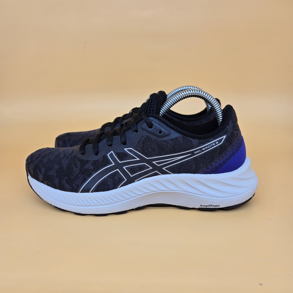Asics Black and Purple Athletic Shoes